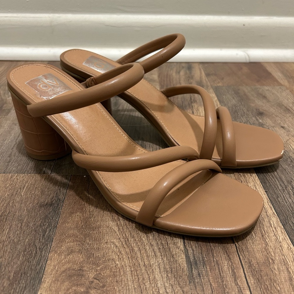 Dolce Vita Tan Strappy Heeled Sandals